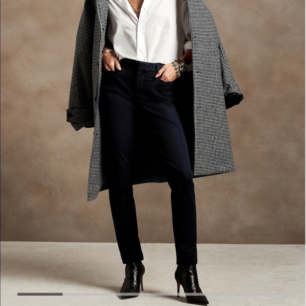 Banana Republic petite navy sloan pants